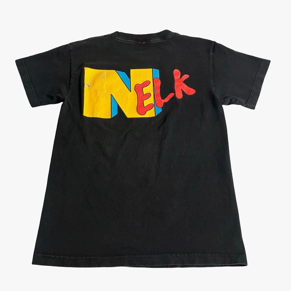 Nelk Boys Graphic Shirt Size Small Black Streetwear Logo Back Hit Short Sleeve - Picture 2 of 9